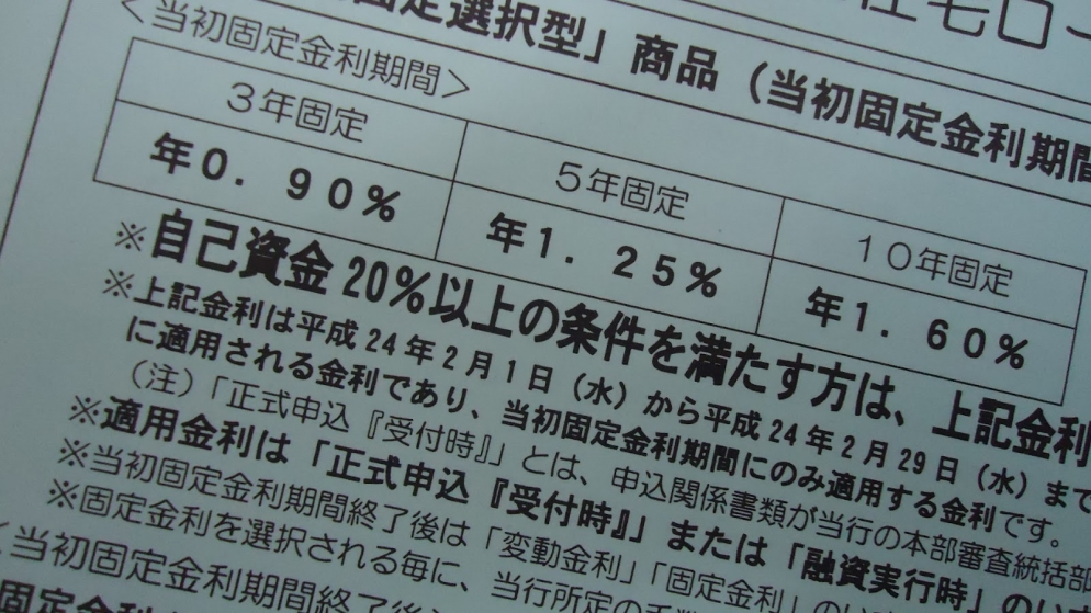 うらやましい住宅ローン