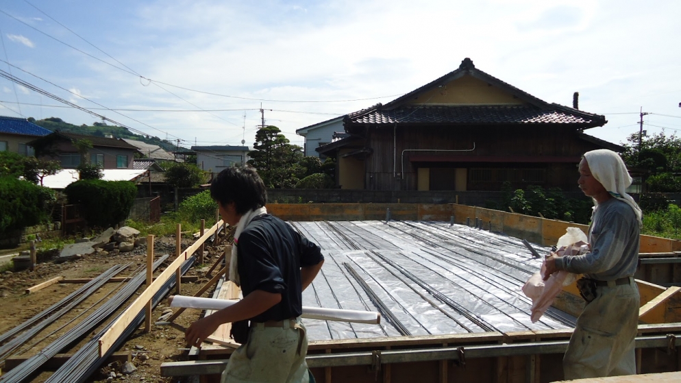 炎天下の現場から