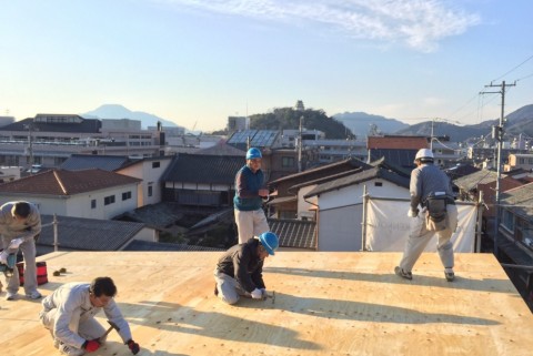 宇和島市笹町上棟