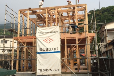 宇和島市　笹町　上棟