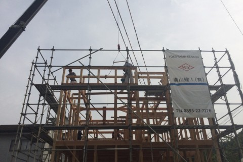 宇和島市　保田　上棟