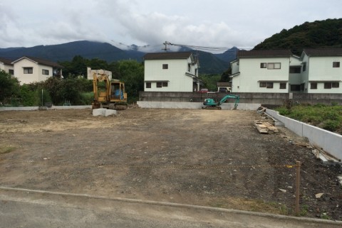 保手分譲宅地　造成工事状況