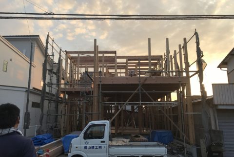 宇和島市笹町S様邸　上棟